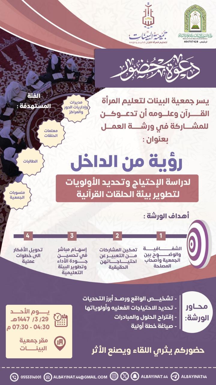 ورشة رؤية من الداخل